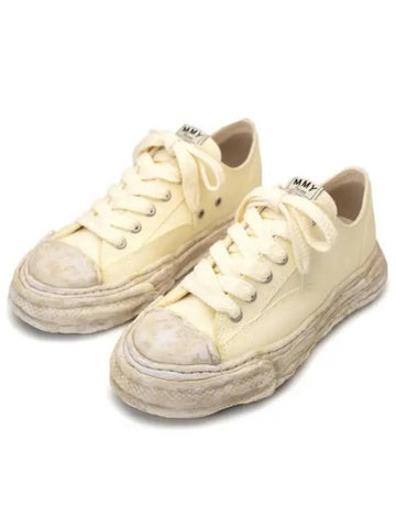 24 A12FW706 White PETERSON23 OG Sole Canvas Low Top Sneakers - MIHARA YASUHIRO - BALAAN 1