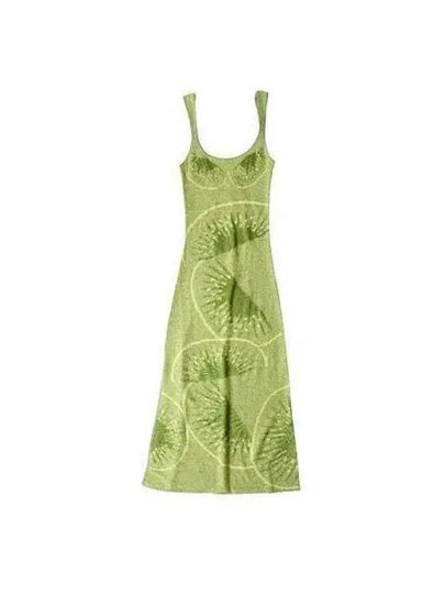 Falling Hockney Long Dress Kiwi - HOUSE OF SUNNY - BALAAN 2