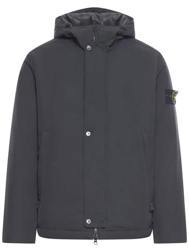 Techno Fabric Hooded Jacket Black - STONE ISLAND - BALAAN 2