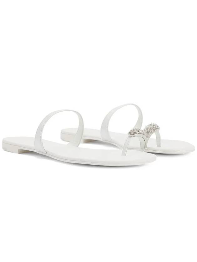 24SS Ring Strap Flat Sandals White I700000 074 - GIUSEPPE ZANOTTI - BALAAN 3