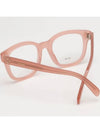 Glasses frame CL50098I 074 pink horn rim transparent square - CELINE - BALAAN 4