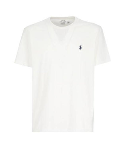 Men's Embroidered Pony Short Sleeve T-Shirt White - POLO RALPH LAUREN - BALAAN 2