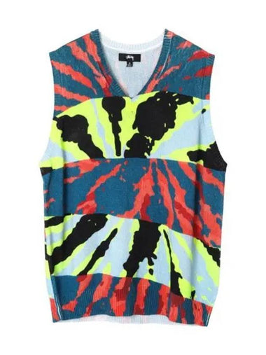 printed sweater vest men s - STUSSY - BALAAN 1