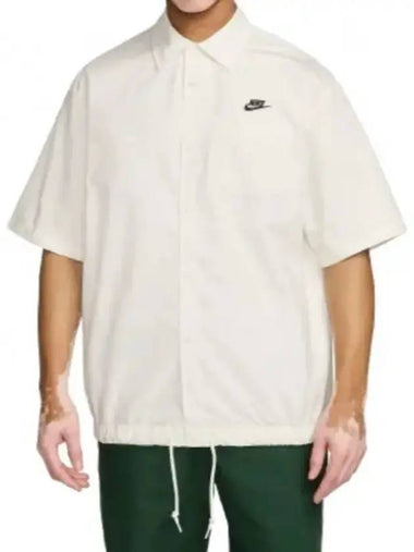 Club Oxford Short Sleeve Shirt White - NIKE - BALAAN 1