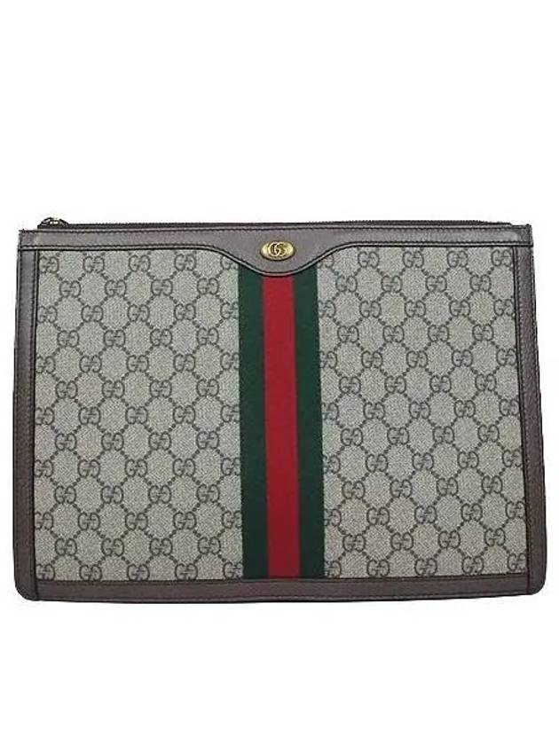 523359 GG Logo PVC Supreme Portfolio Ophidia Clutch - GUCCI - BALAAN 1