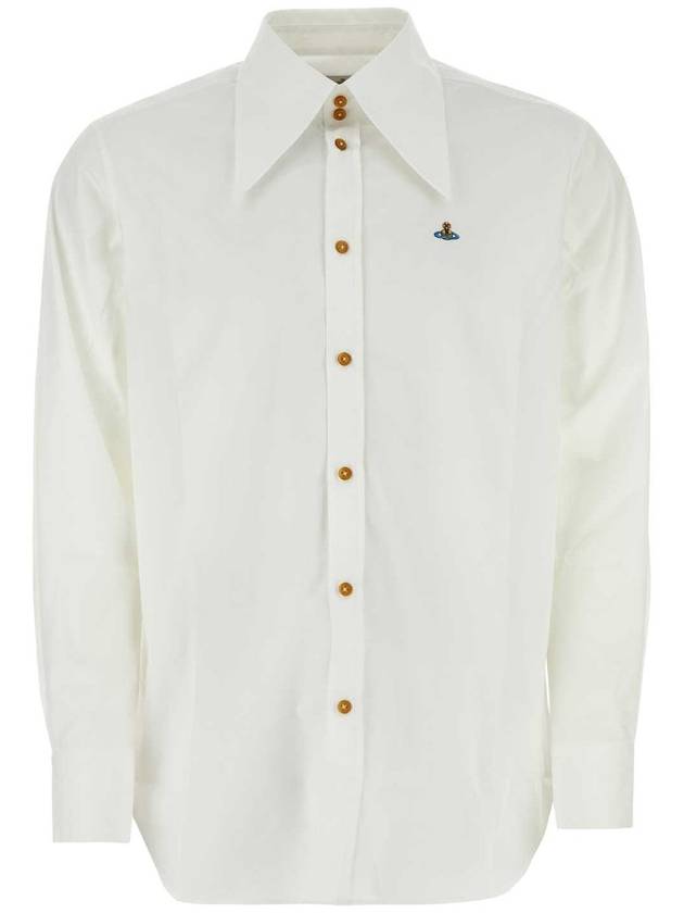 Long Sleeve Shirt 2401003PW009Q A401 White - VIVIENNE WESTWOOD - BALAAN 2