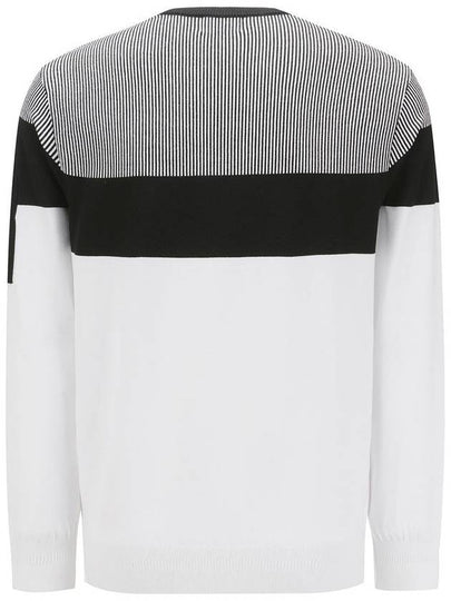 Official MEN SP STRIPE BLOCK SWEATER WH - ANEWGOLF - BALAAN 2