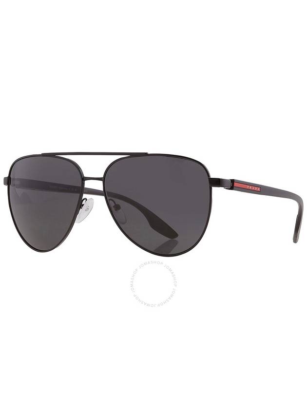 Prada Linea Rossa Gray Pilot Men s Sunglasses PS 52WS 1BO06F 61 - PRADA - BALAAN 4