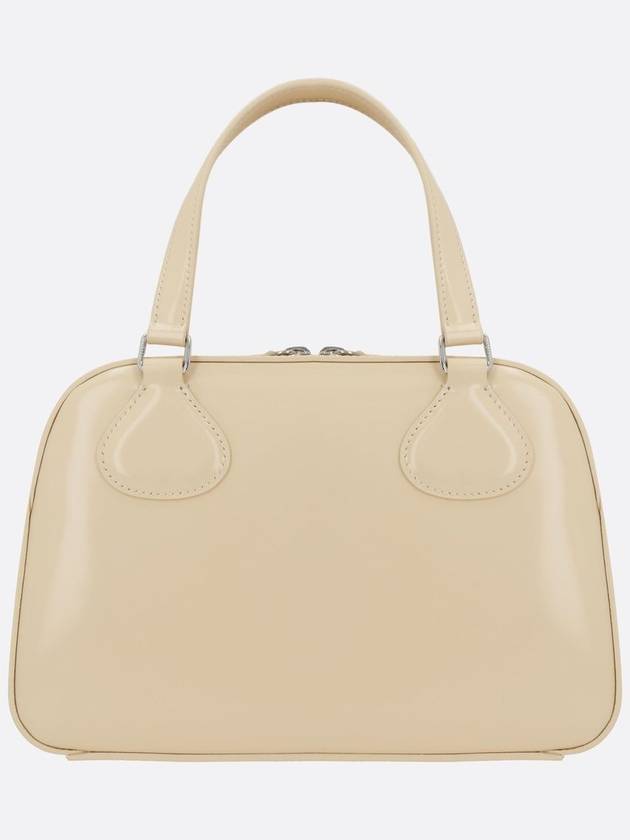 Mini Leather Bowling Tote Bag Beige - COURREGES - BALAAN 5