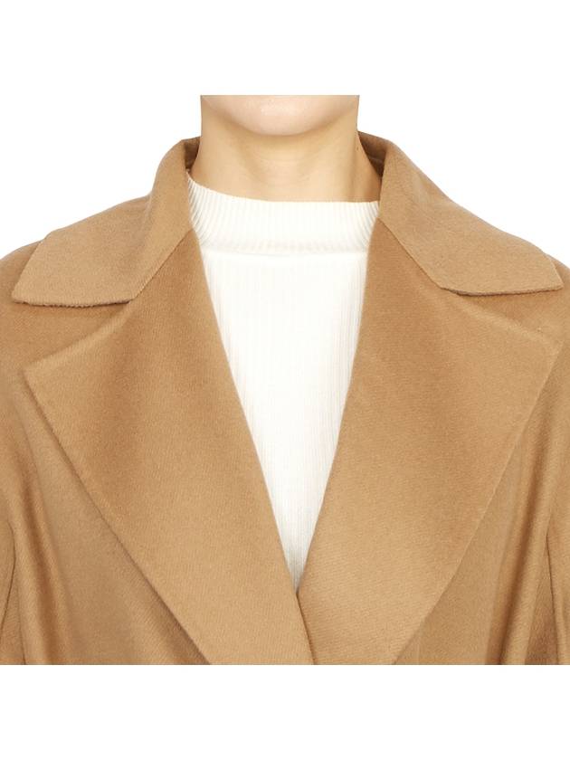 Women's Cles Virgin Wool Single Coat Camel - MAX MARA - BALAAN 9