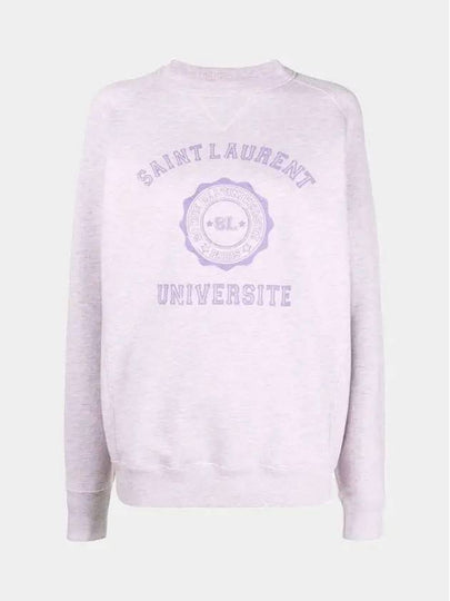 University Logo Sweatshirt Lilac - SAINT LAURENT - BALAAN 2