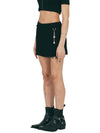 Rock Fe Micro Mini A Line Skirt Black - FAN YOUNG - BALAAN 3