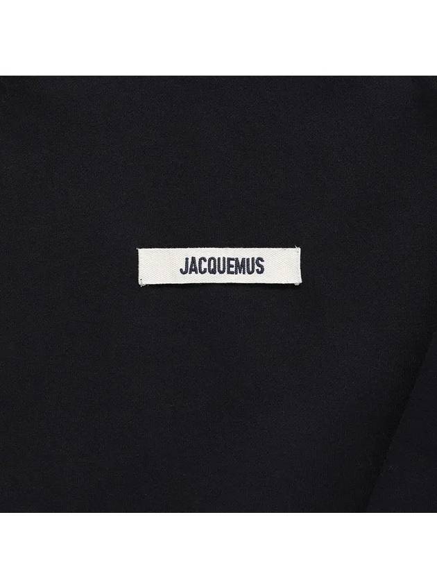 Le Gros Grain Logo Sweatshirt Black - JACQUEMUS - BALAAN 4