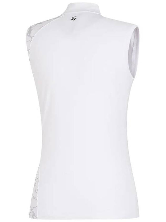 pattern color combination high neck sleeveless t-shirt TWTHL6346 100 - TAYLORMADE - BALAAN 2