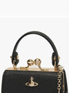 ORB Charm Leather Shoulder Bag Black - VIVIENNE WESTWOOD - BALAAN 4