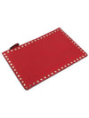 Rockstud Stampa Alce Clutch Bag Red - VALENTINO - BALAAN 7