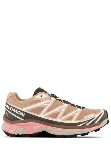 XT-6 Lace-Up Low-Top Sneakers Mahogany Rose - SALOMON - BALAAN 1