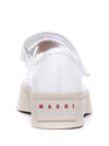 Nappa Leather Mary Jane Low Top Sneakers Lily White - MARNI - BALAAN 4