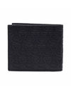 Gancini Motif Half Wallet Black - SALVATORE FERRAGAMO - BALAAN 5