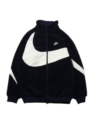 Big Swoosh Bomber Jacket Black - NIKE - BALAAN 1