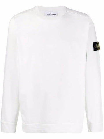 Logo Wappen Patch Sweatshirt White - STONE ISLAND - BALAAN 1