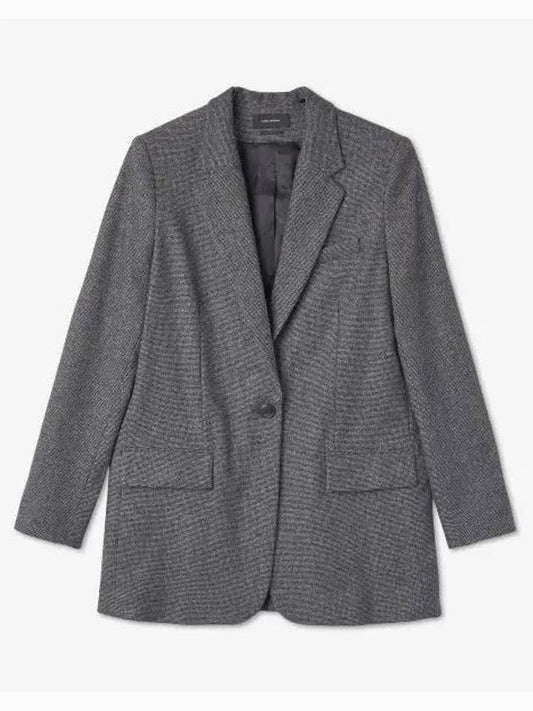 Women's Jada Single Breasted Jacket Grey - ISABEL MARANT - BALAAN 1