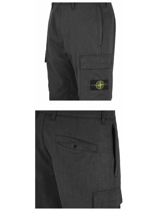 Wappen Patch Cargo Track Pants Black - STONE ISLAND - BALAAN 6