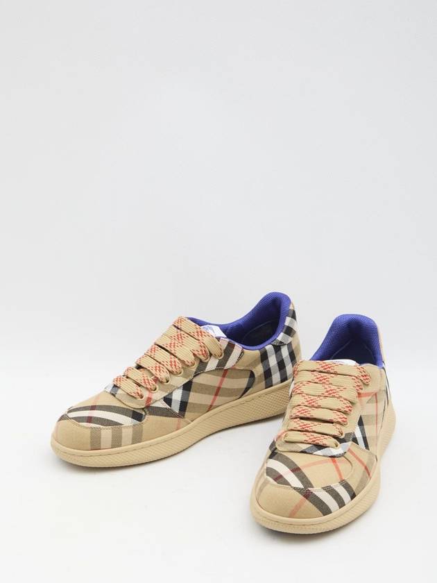 Check Terrace Low Top Sneakers Sand - BURBERRY - BALAAN 6