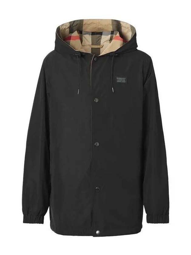 Reversible Check Hooded Jacket Archive Beige - BURBERRY - BALAAN 3