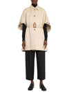 Agape Half Sleeve Poncho Jacket Beige - MAX MARA - BALAAN 4