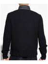 Men s Padded Wool Zip up Mix Cardigan Black 9B00032 M1131 999 - MONCLER - BALAAN 4