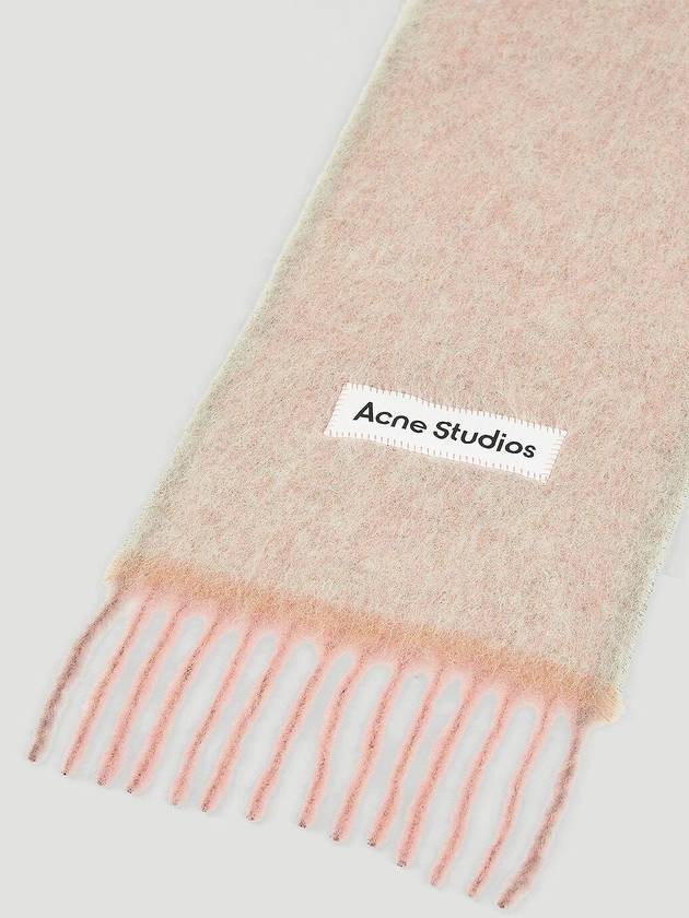 Mohair Wool Fringe Muffler Pink - ACNE STUDIOS - BALAAN 6