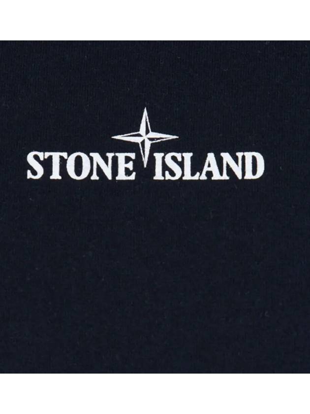 Marble Back Logo Short Sleeve T-Shirt Dark Navy - STONE ISLAND - BALAAN 5