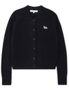 Women s Baby Fox Navy Cardigan LW00508KT1006 NA - MAISON KITSUNE - BALAAN 3