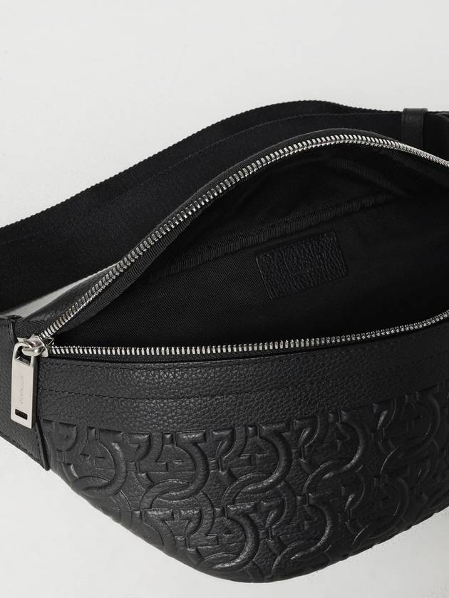 Gancini Embossed Belt Bag Black - SALVATORE FERRAGAMO - BALAAN 6