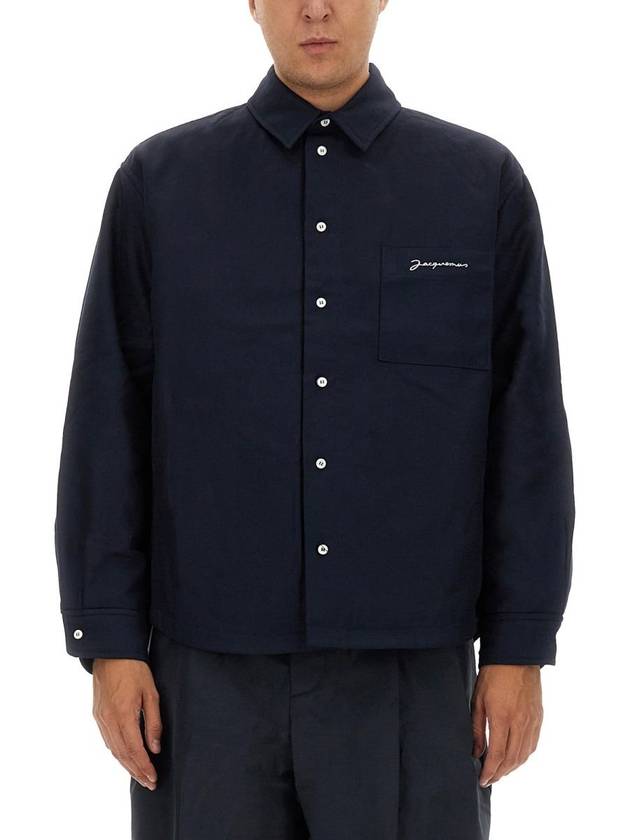 La Chemise Boulanger Viscose Long Sleeve Shirt Navy - JACQUEMUS - BALAAN 2