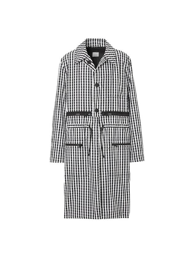 pattern technical wool single coat black - BURBERRY - BALAAN 1