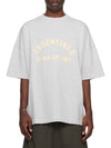 Heavy Jersey Crew Neck Short Sleeve T-Shirt Light Heather Grey - FEAR OF GOD ESSENTIALS - BALAAN 2