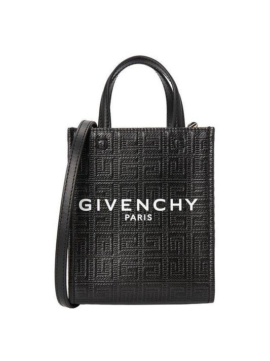 4G Canvas Vertical Mini G Tote Bag Black - GIVENCHY - BALAAN 1