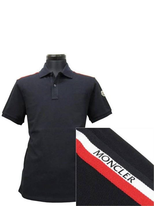 Logo Patch Polo Shirt 8A00020 89A16 77X - MONCLER - BALAAN 1