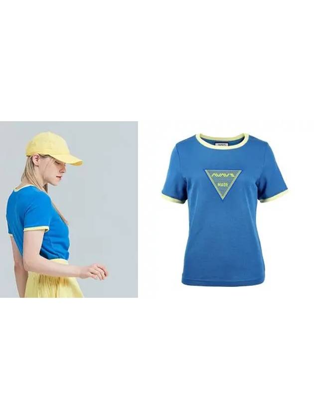 Golf Tennis Big Logo T-Shirt Blue - AVAVE - BALAAN 3