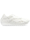 Orbit Mesh Rubber Low Top Sneakers Silver White - BOTTEGA VENETA - BALAAN 2