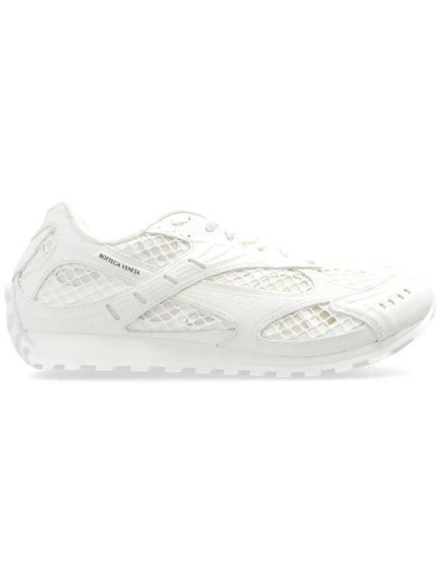 Orbit Mesh Rubber Low Top Sneakers Silver White - BOTTEGA VENETA - BALAAN 2