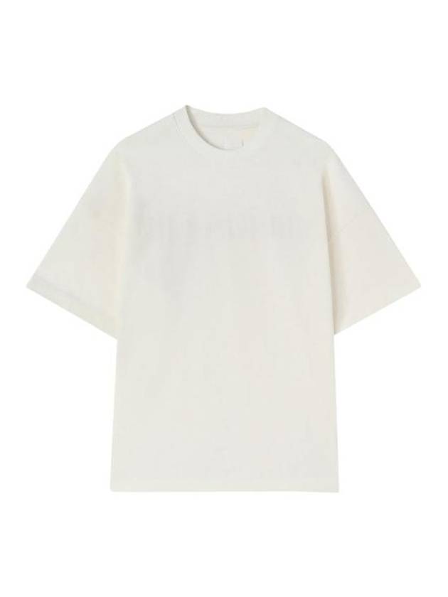 Logo Print Short Sleeve T-Shirt White - JIL SANDER - BALAAN 2