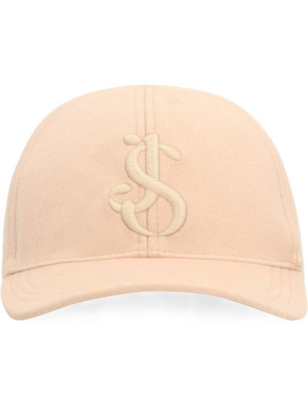 Logo Embroidered Cashmere Baseball Cap Hat J02TC0105J35001 - JIL SANDER - BALAAN 3