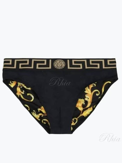 Greca Medusa Logo Band Baroque Swim Briefs Black - VERSACE - BALAAN 2