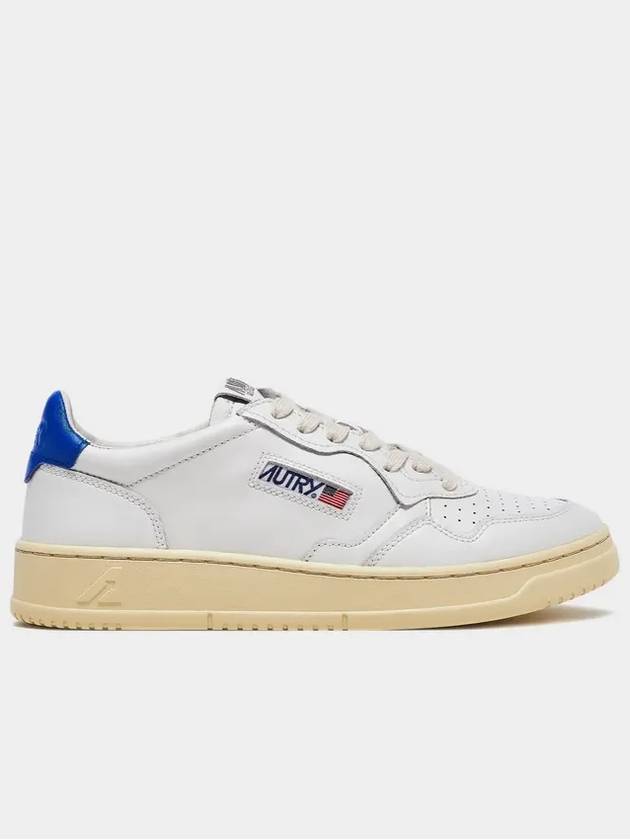 Medalist Goatskin Low Top Sneakers White Blue - AUTRY - BALAAN 2