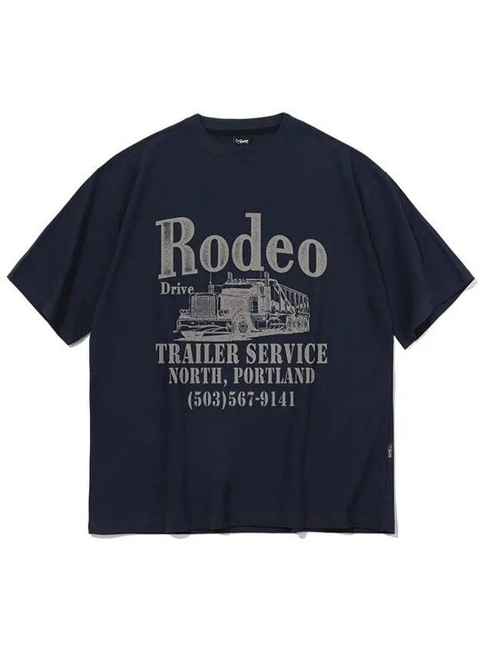 Rodeo short sleeve t-shirt navy - CRUMP - BALAAN 1