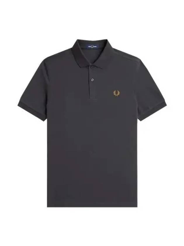 Fred Perry Plain Shirt Anchor Gray - FRED PERRY - BALAAN 1