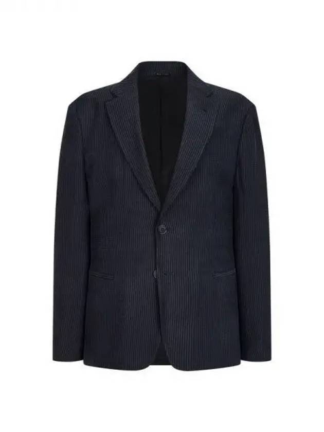 Men s striped tissue single jacket dark navy 271595 - GIORGIO ARMANI - BALAAN 1